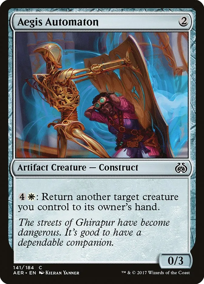 2017 Aether Revolt Aegis Automaton common #141 common card image
