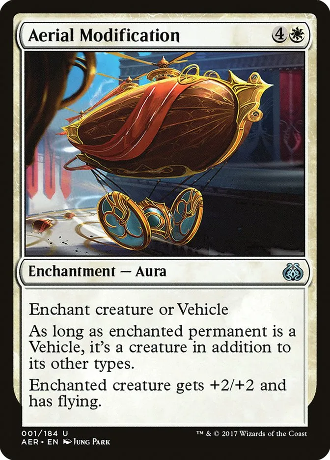 2017 Aether Revolt Aerial Modification uncommon #1 uncommon card image