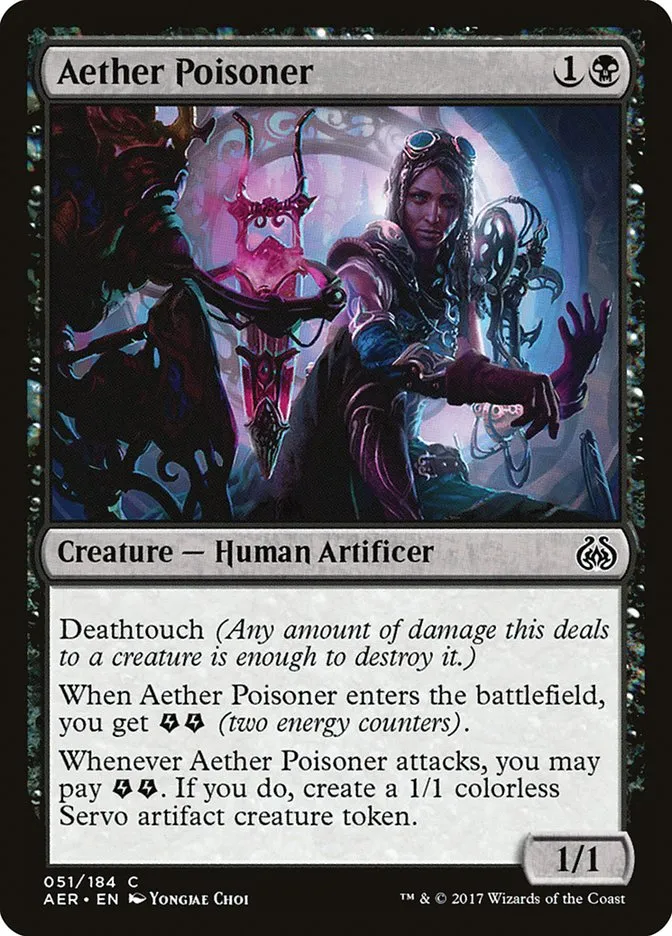 2017 Aether Revolt Aether Poisoner common #51 common card image