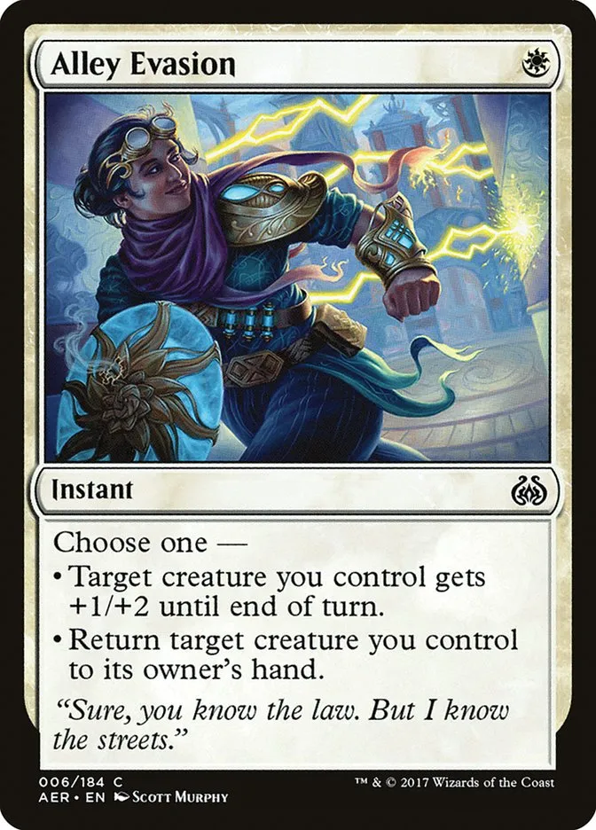 2017 Aether Revolt Alley Evasion common #6 common card image