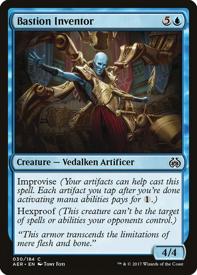 2017 Aether Revolt Bastion Inventor common #30 common card image