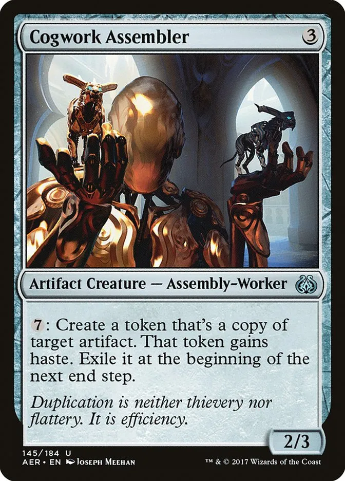 2017 Aether Revolt Cogwork Assembler uncommon #145 uncommon card image