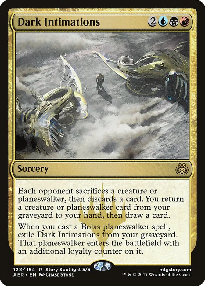 2017 Aether Revolt Dark Intimations rare #128 rare card image