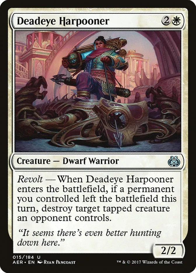 2017 Aether Revolt Deadeye Harpooner uncommon #15 uncommon card image