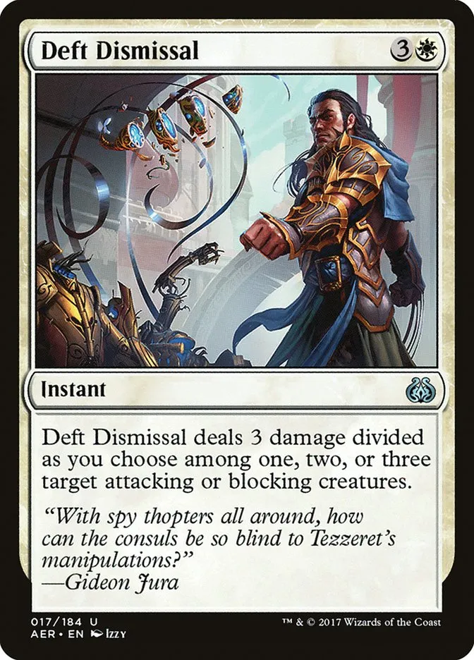 2017 Aether Revolt Deft Dismissal uncommon #17 uncommon card image