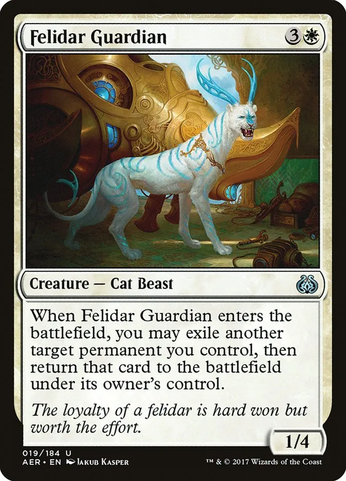 2017 Aether Revolt Felidar Guardian uncommon #19 uncommon card image