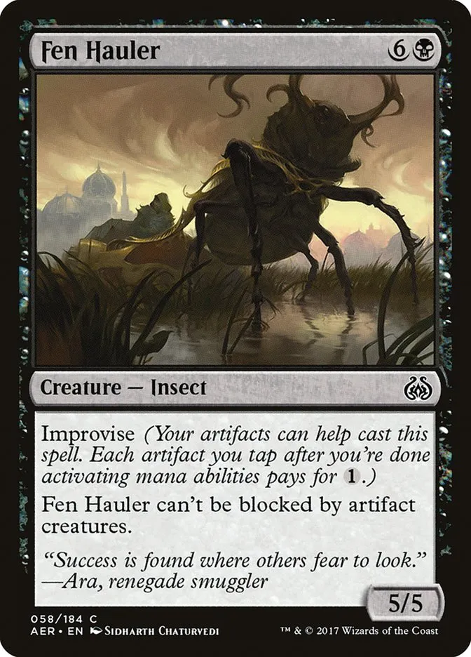 2017 Aether Revolt Fen Hauler common #58 common card image