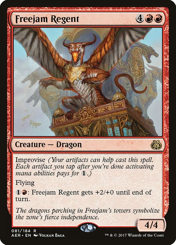 2017 Aether Revolt Freejam Regent rare #81 rare card image