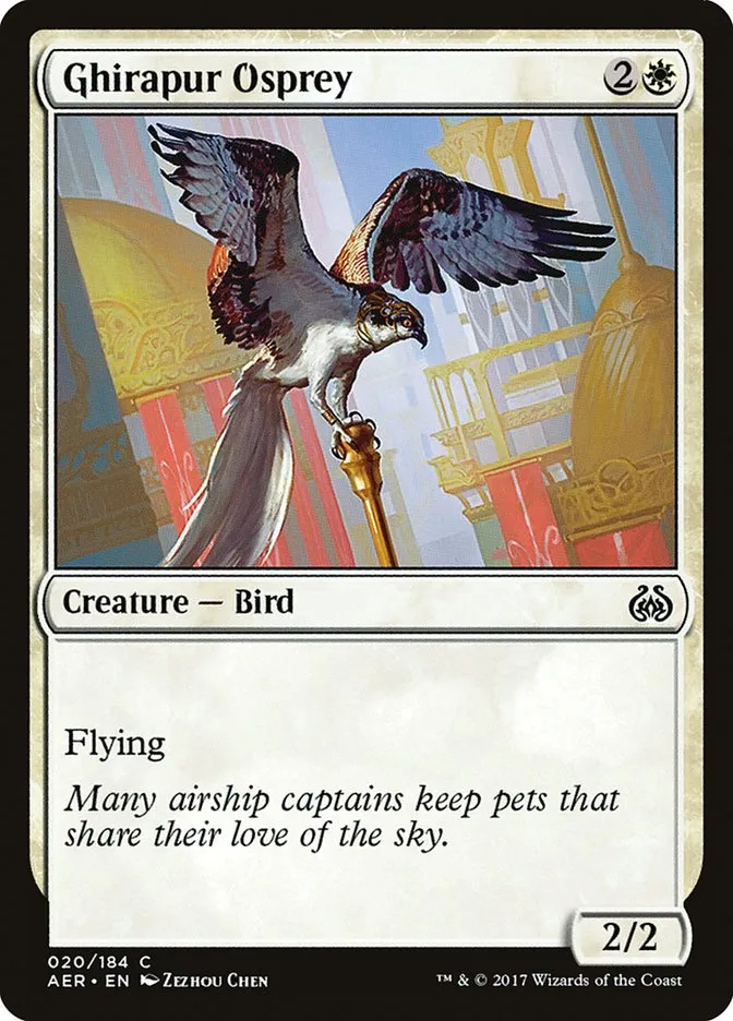 2017 Aether Revolt Ghirapur Osprey common #20 common card image