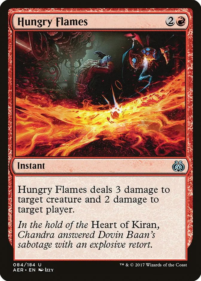 2017 Aether Revolt Hungry Flames uncommon #84 uncommon card image
