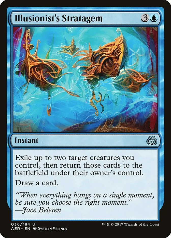 2017 Aether Revolt Illusionist's Stratagem uncommon #36 uncommon card image