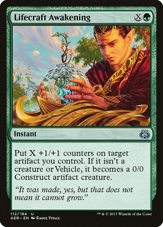 2017 Aether Revolt Lifecraft Awakening uncommon #112 uncommon card image
