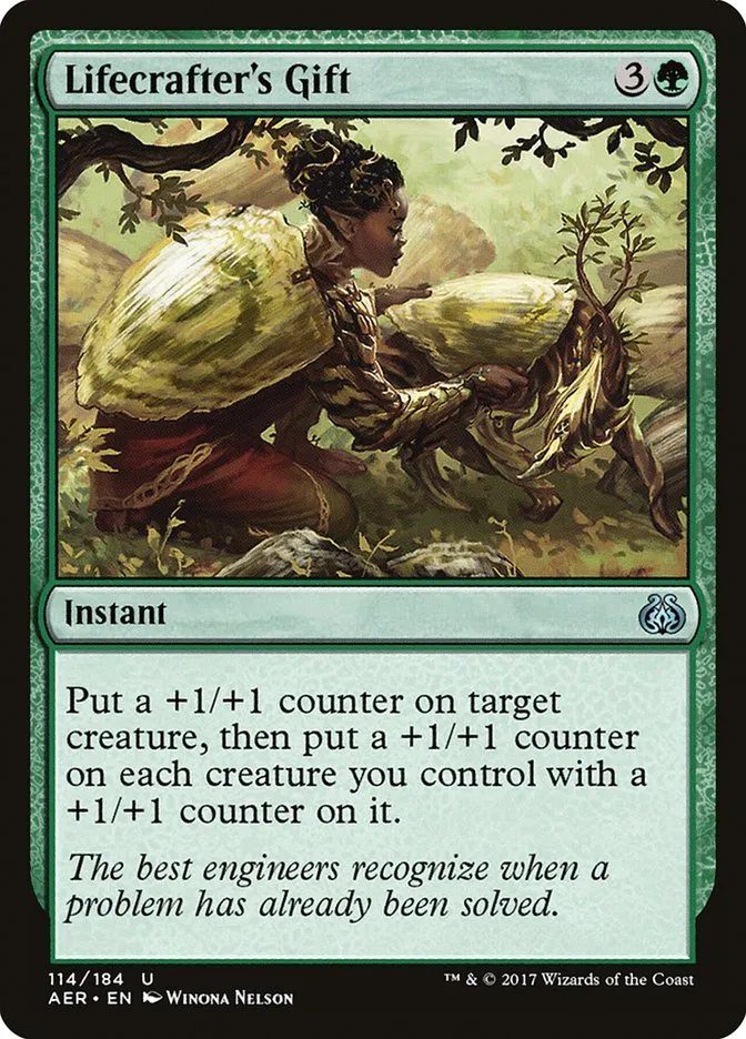 2017 Aether Revolt Lifecrafter's Gift uncommon #114 uncommon card image