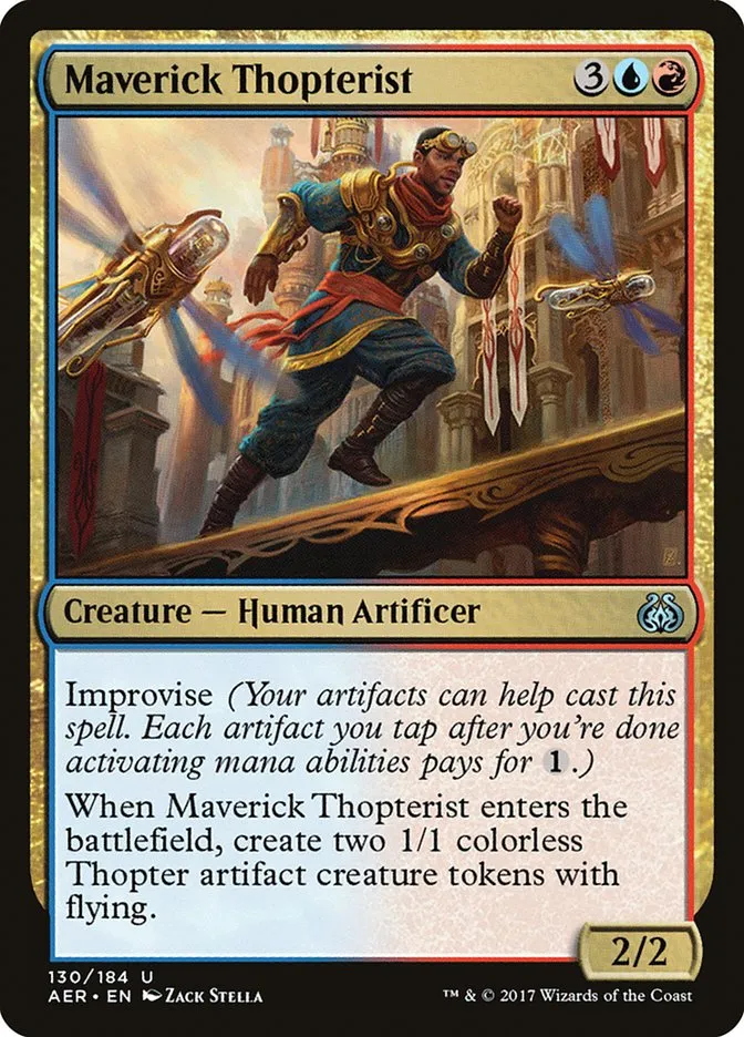 2017 Aether Revolt Maverick Thopterist uncommon #130 uncommon card image