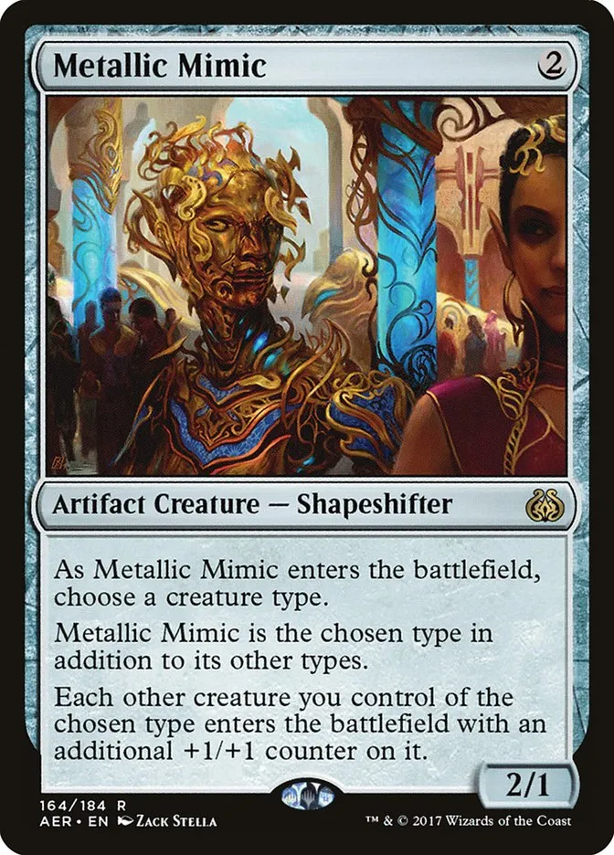 2017 Aether Revolt Metallic Mimic rare #164 rare card image