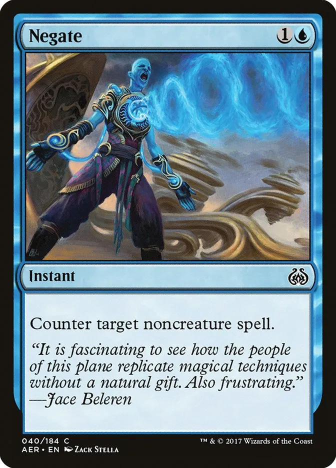 2017 Aether Revolt Negate common #40 common card image