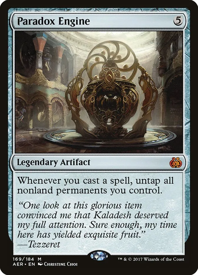 2017 Aether Revolt Paradox Engine mythic #169 mythic card image