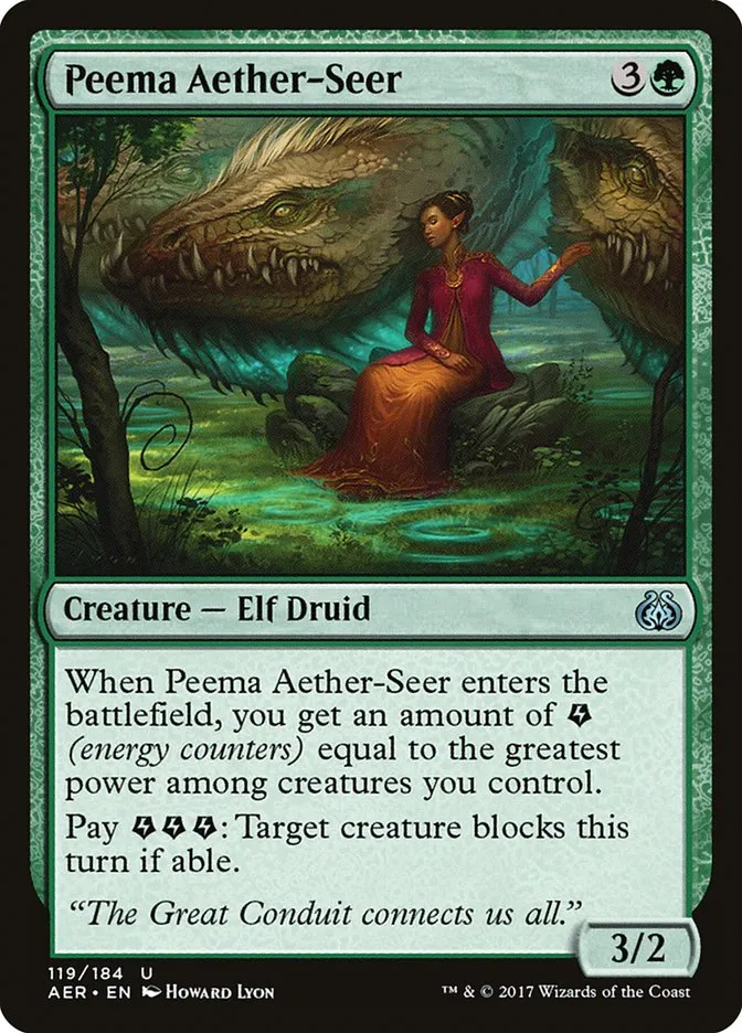 2017 Aether Revolt Peema Aether-Seer uncommon #119 uncommon card image