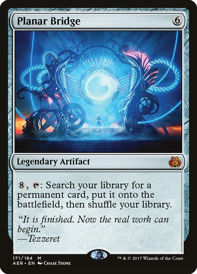 2017 Aether Revolt Planar Bridge [Foil] mythic #171 mythic card image