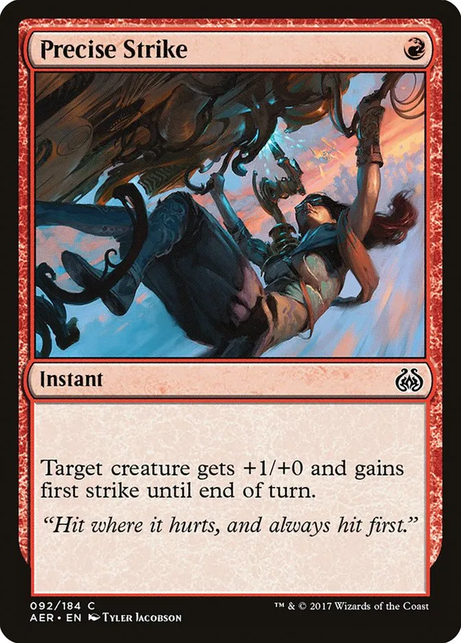 2017 Aether Revolt Precise Strike common #92 common card image