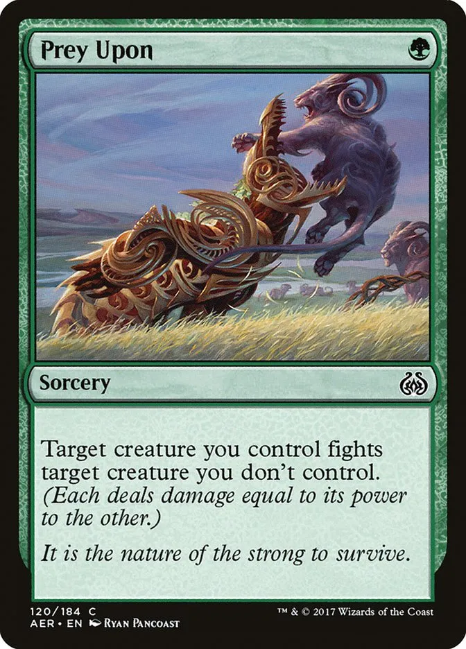 2017 Aether Revolt Prey Upon common #120 common card image