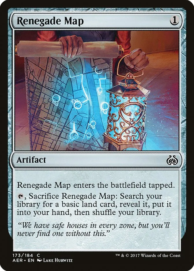 2017 Aether Revolt Renegade Map common #173 common card image