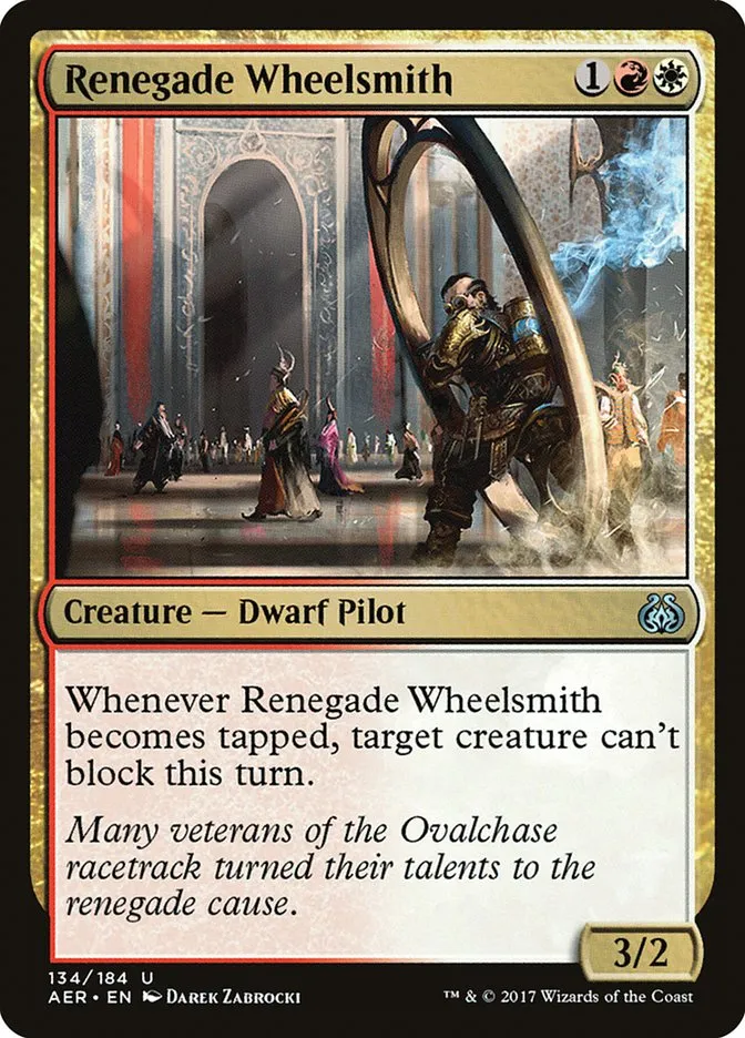 2017 Aether Revolt Renegade Wheelsmith uncommon #134 uncommon card image
