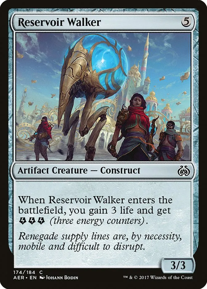 2017 Aether Revolt Reservoir Walker common #174 common card image