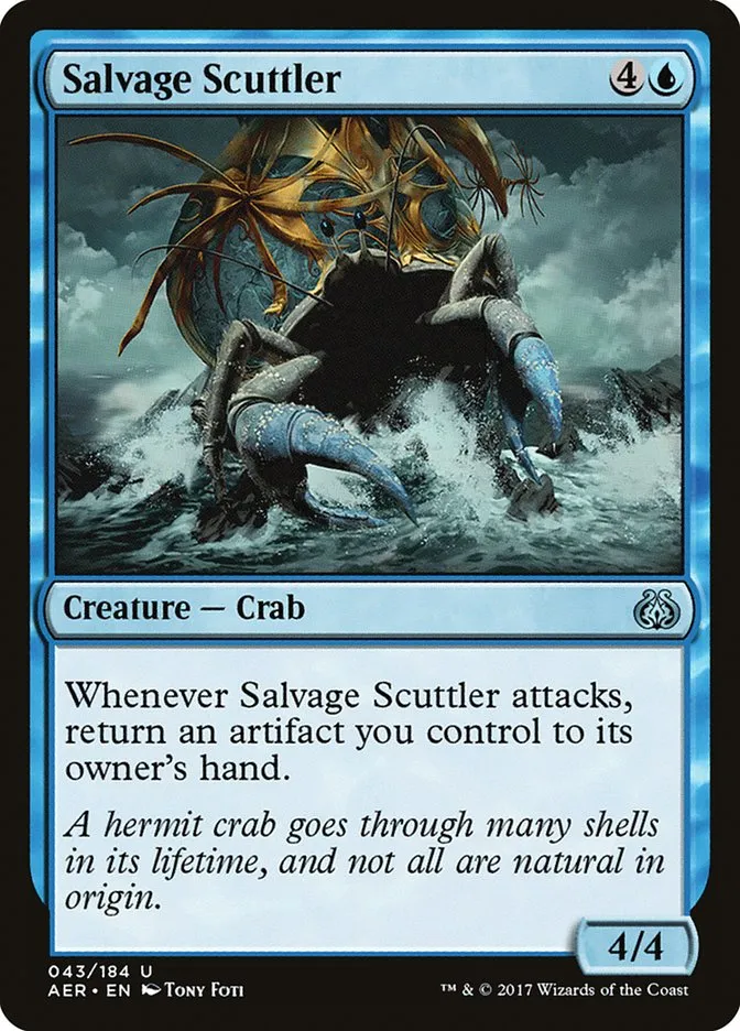 2017 Aether Revolt Salvage Scuttler uncommon #43 uncommon card image