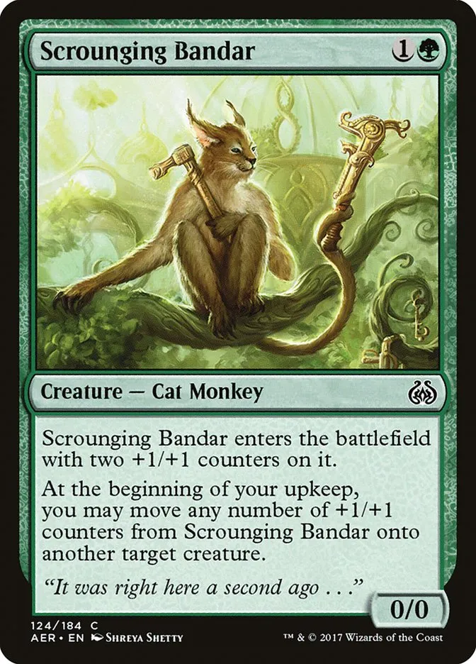 2017 Aether Revolt Scrounging Bandar common #124 common card image