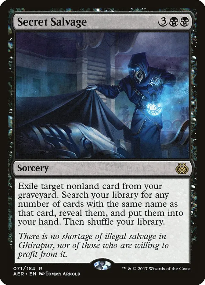 2017 Aether Revolt Secret Salvage rare #71 rare card image