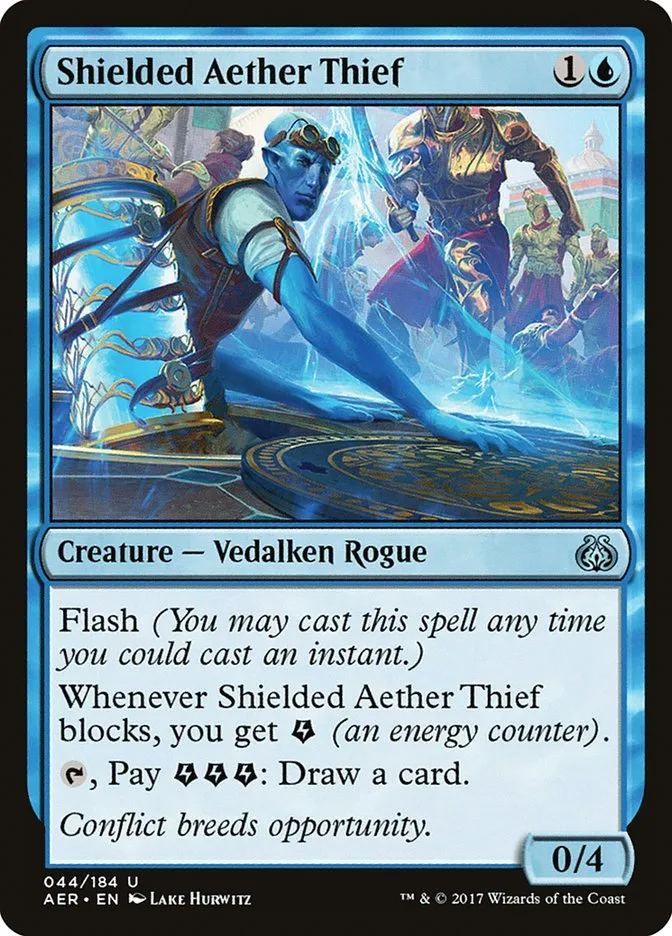 2017 Aether Revolt Shielded Aether Thief uncommon #44 uncommon card image