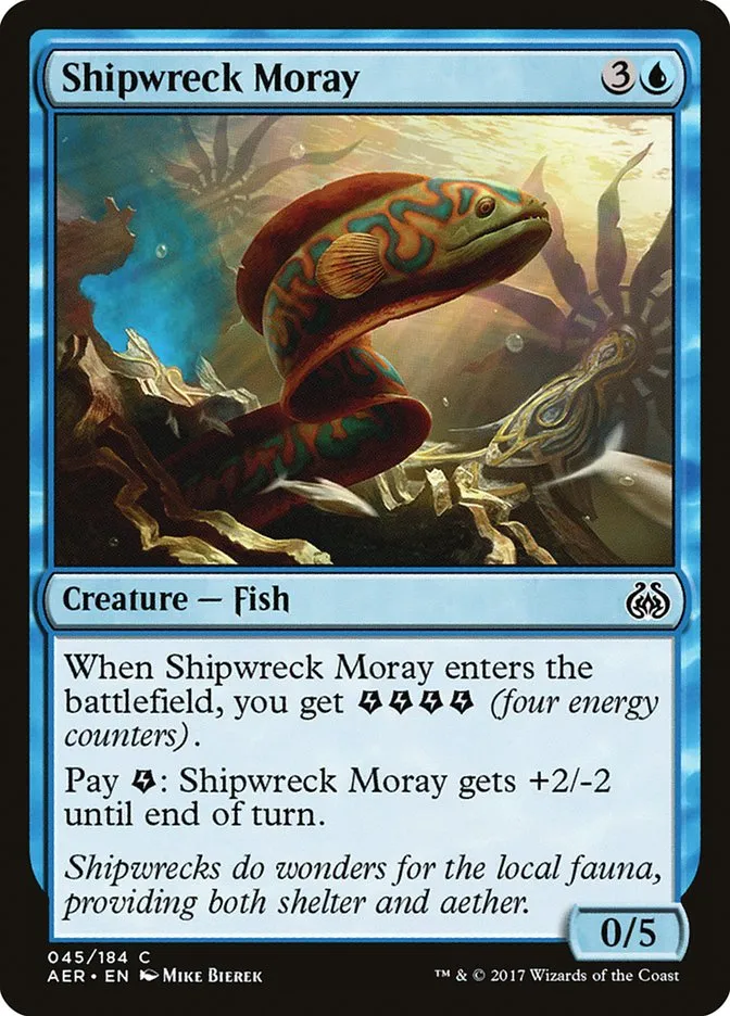 2017 Aether Revolt Shipwreck Moray common #45 common card image
