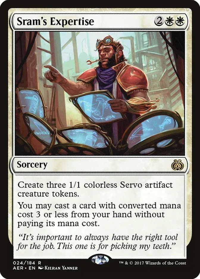 2017 Aether Revolt Sram's Expertise rare #24 rare card image