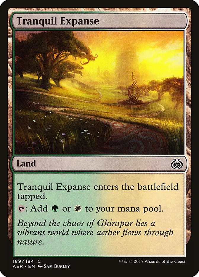 2017 Aether Revolt Tranquil Expanse common #189 common card image
