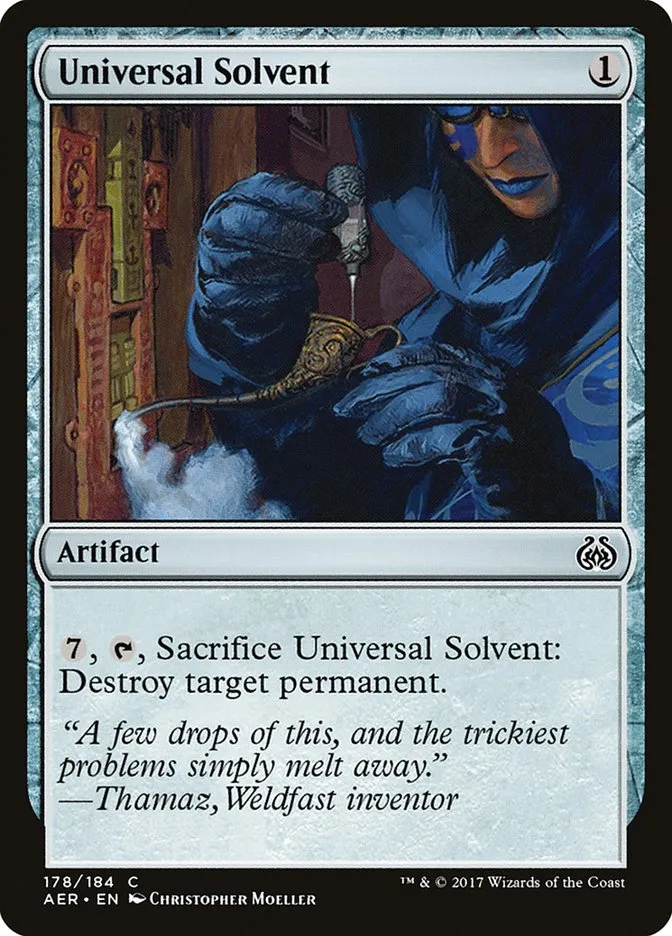 2017 Aether Revolt Universal Solvent common #178 common card image
