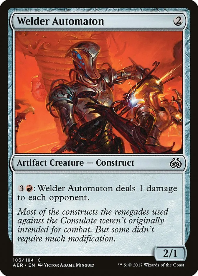 2017 Aether Revolt Welder Automaton common #183 common card image
