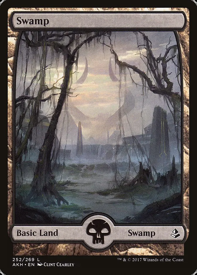 2017 Amonkhet Swamp common #252 common card image