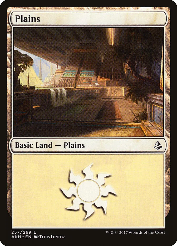 2017 Amonkhet Plains common #257 common card image