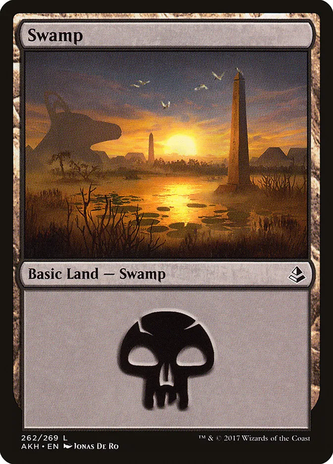 2017 Amonkhet Swamp common #262 common card image