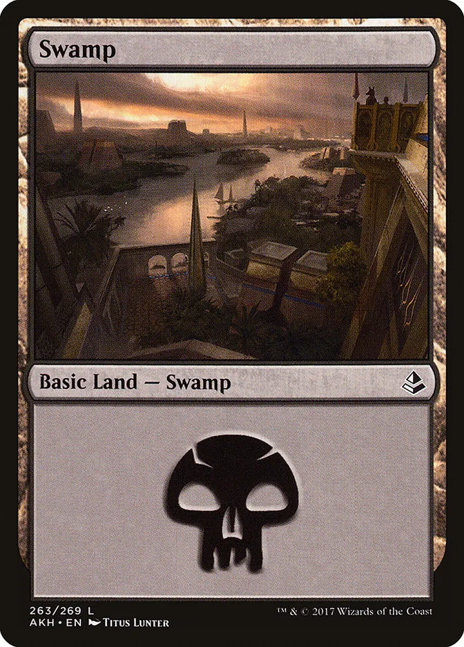 2017 Amonkhet Swamp common #263 common card image