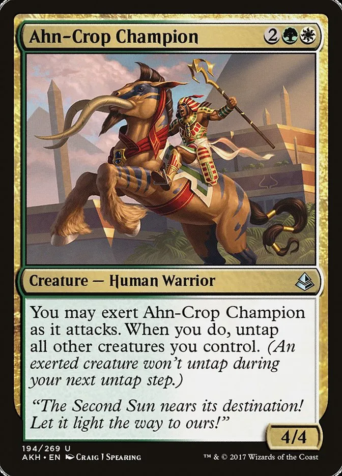 2017 Amonkhet Ahn-Crop Champion uncommon #194 uncommon card image