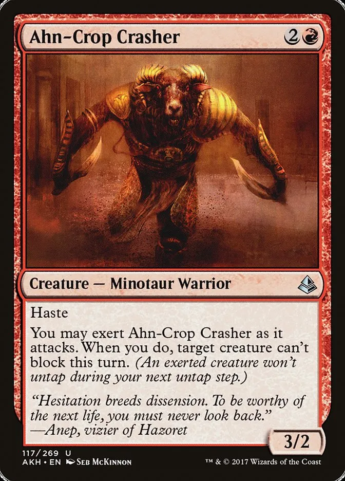 2017 Amonkhet Ahn-Crop Crasher #117 uncommon card image