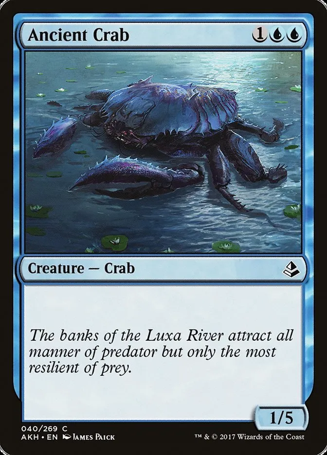 2017 Amonkhet Ancient Crab common #40 common card image