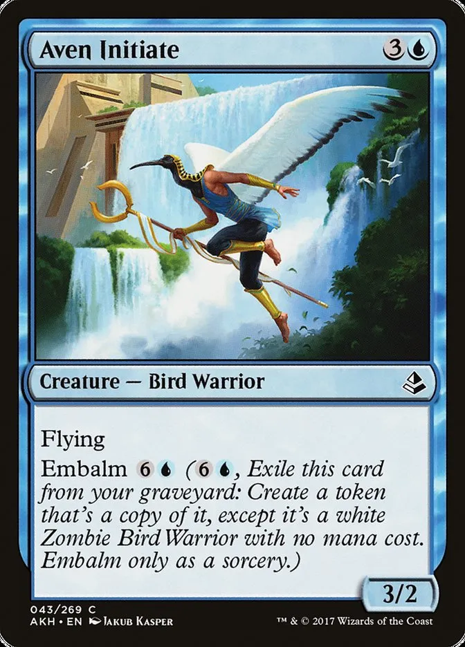2017 Amonkhet Aven Initiate common #43 common card image