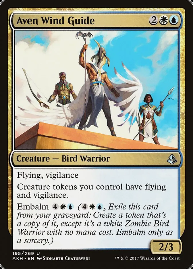 2017 Amonkhet Aven Wind Guide uncommon #195 uncommon card image
