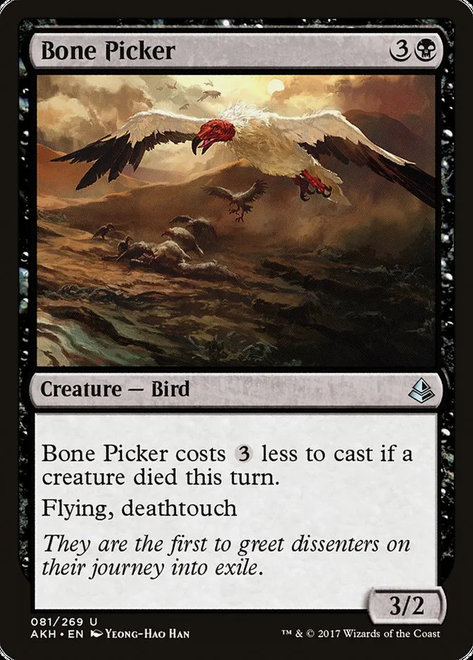 2017 Amonkhet Bone Picker uncommon #81 uncommon card image