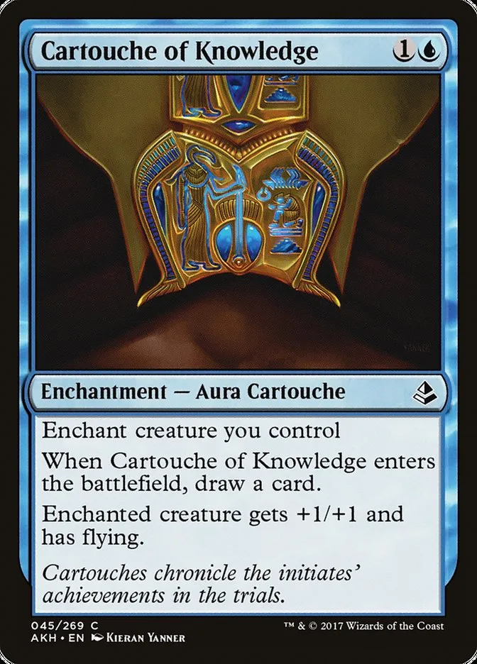2017 Amonkhet Cartouche of Knowledge common #45 common card image