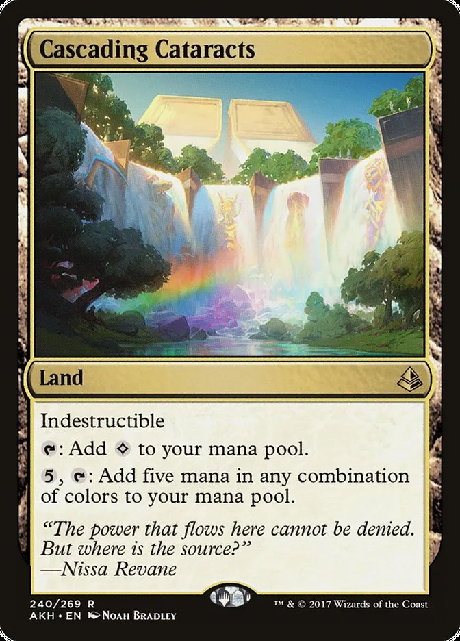 2017 Amonkhet Cascading Cataracts rare #240 rare card image