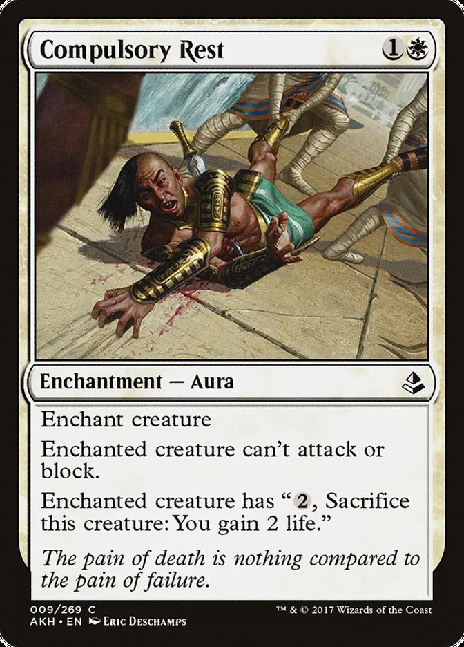2017 Amonkhet Compulsory Rest common #9 common card image